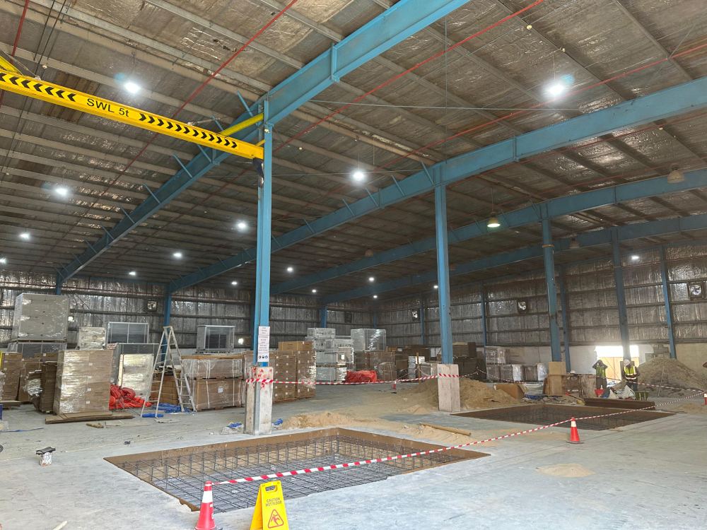Trosten HVLS Fans installation works